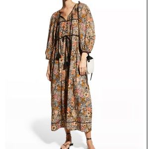 The Great. Size 1. The Tassel Tie Blouson Dress.